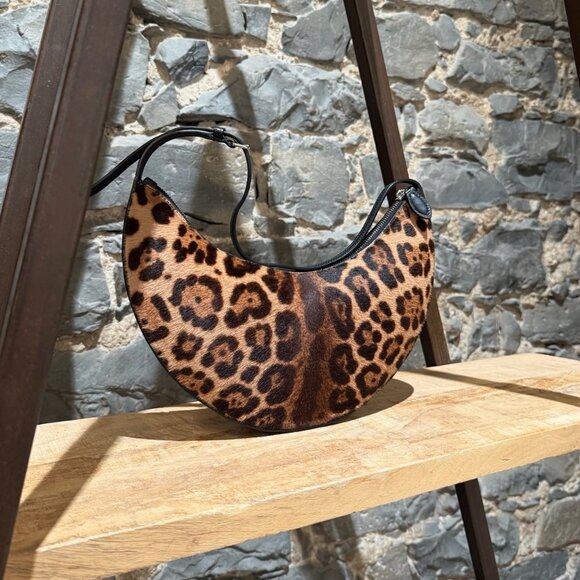 Alaïa Le Demi Leopard Print Calf Hair Bag - Picture 2 of 14
